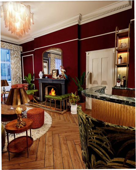 Drinks area at Bertrand’s Townhouse