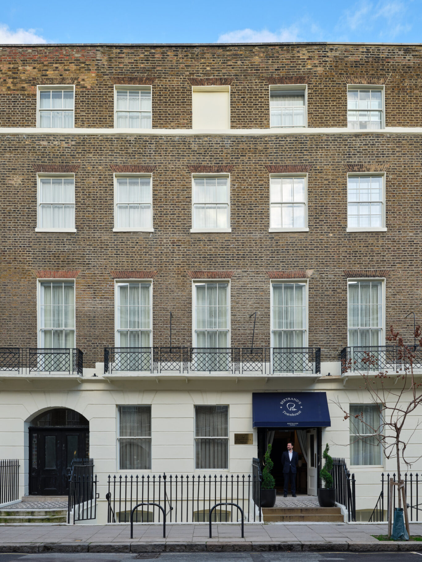 outside bertrand's townhouse