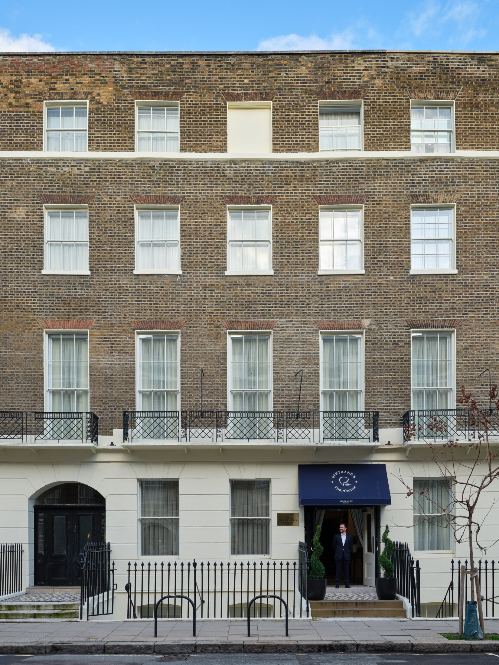 outside bertrand's townhouse