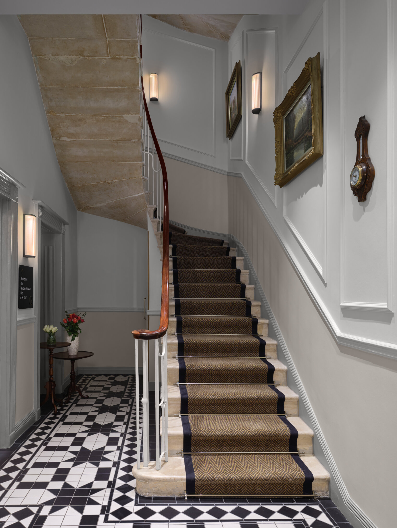 the staircase at bertrand's townhouse