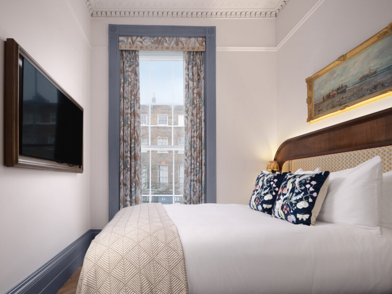 Deluxe quarters hotel bedroom at bertrand's townhouse