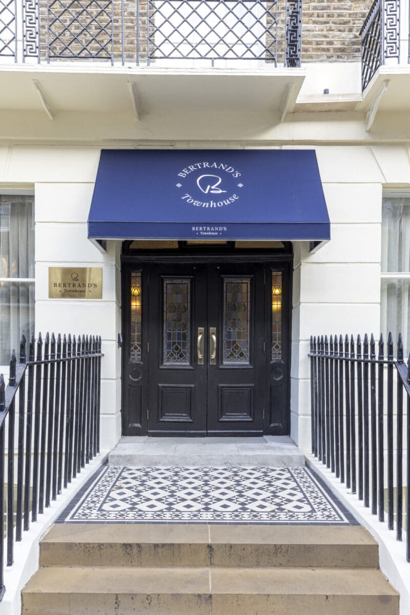 outside the front of bertrands townhouse