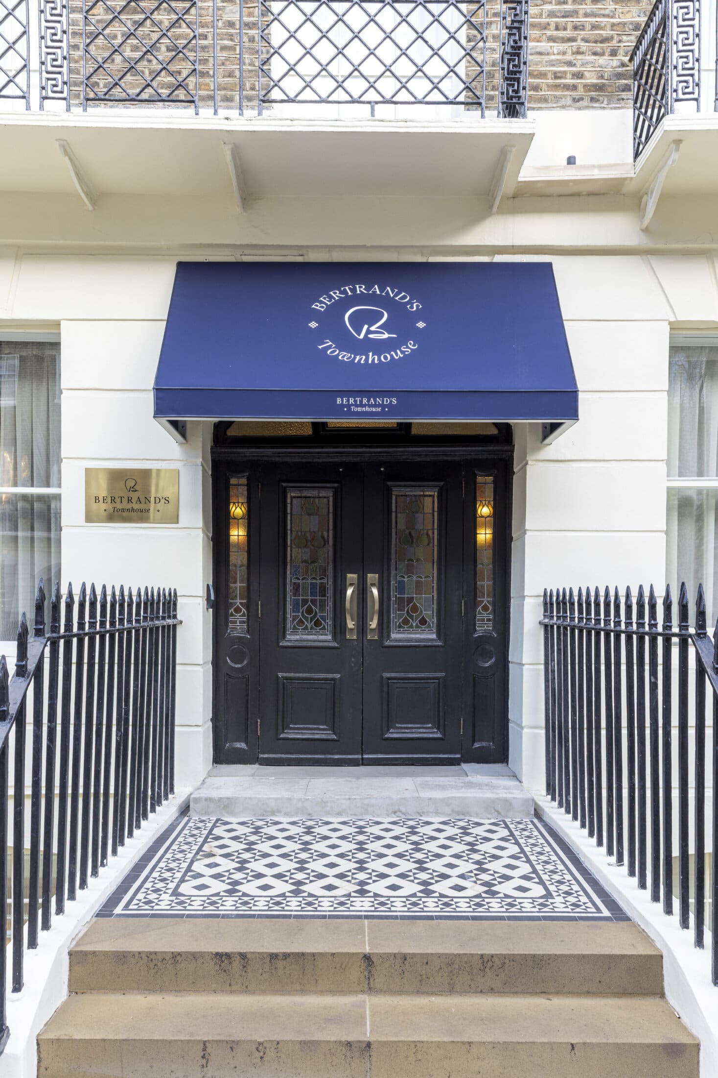 outside the front of bertrands townhouse