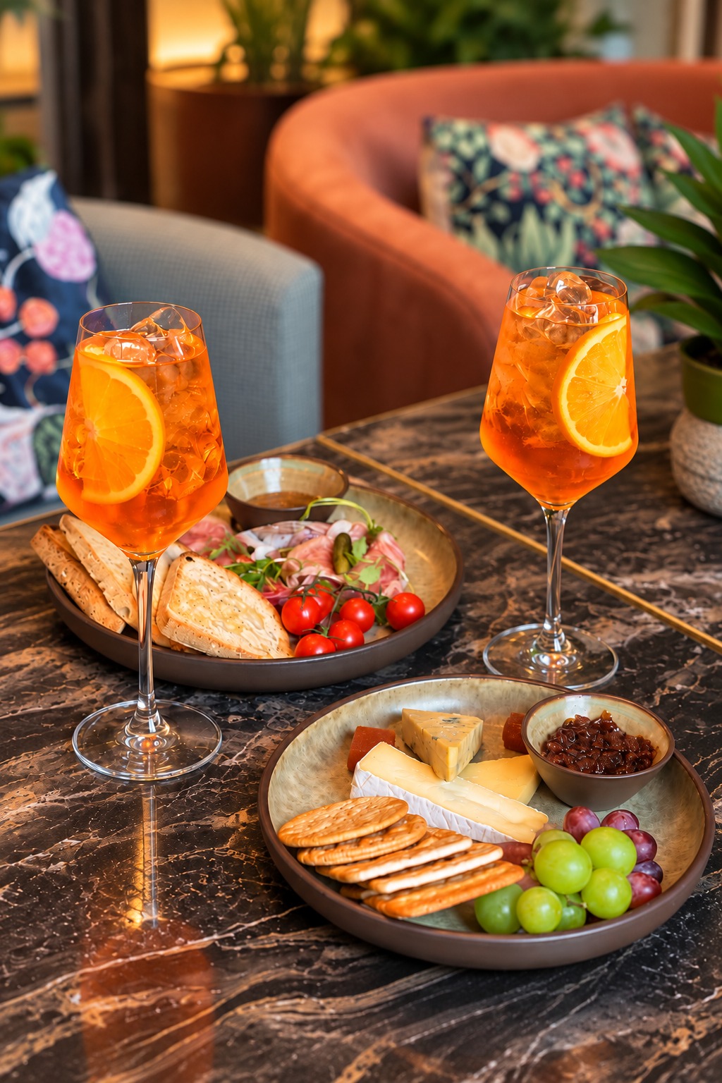 Food and drink in Ottie's Salon