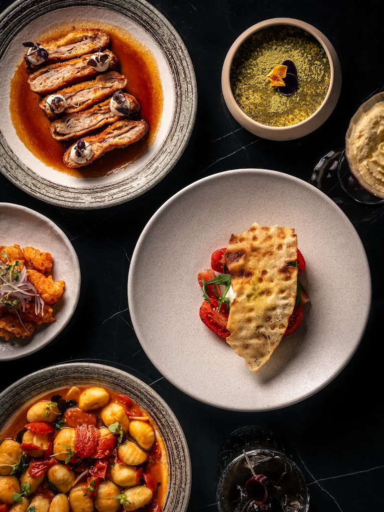 A range of delicious plates of food at Bloomsbury Street Kitchen.
